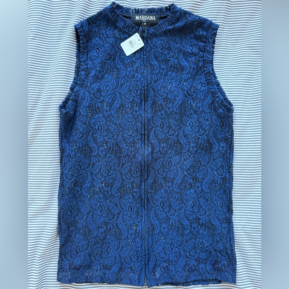 Mardana NY Men’s Navy Lace Muscle Tee